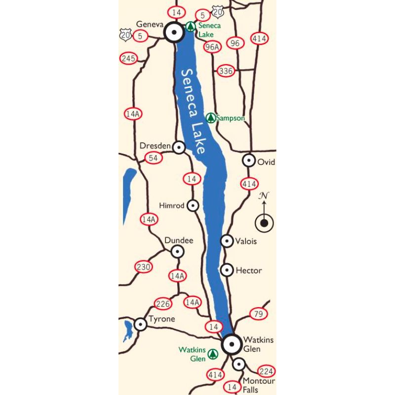 Seneca Lake Map